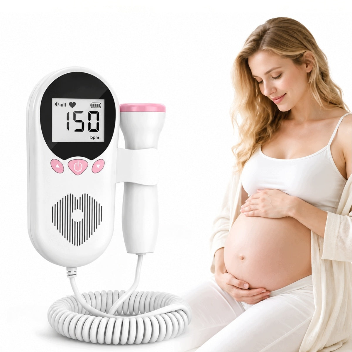 DOPPLER BABY HEART MONITOR FOR HOME AND HOSPITAL WITH ULTRASONIC TEST