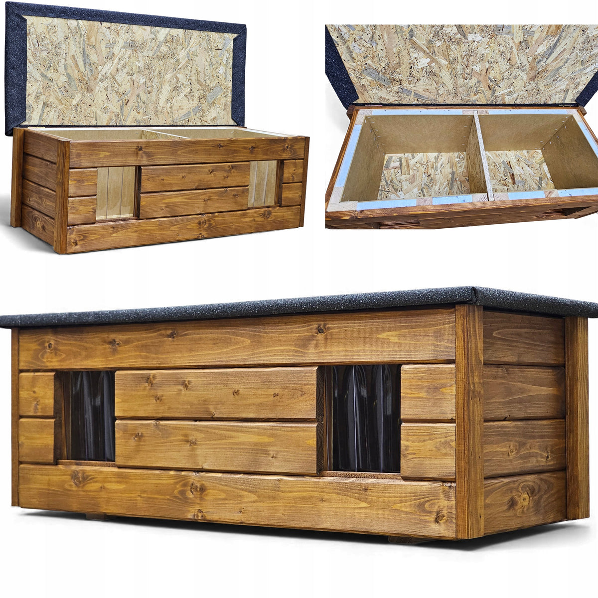 DOUBLE BEAUTIFUL CAT BOOTH 3X ALREADY PAINTED PADDED BED