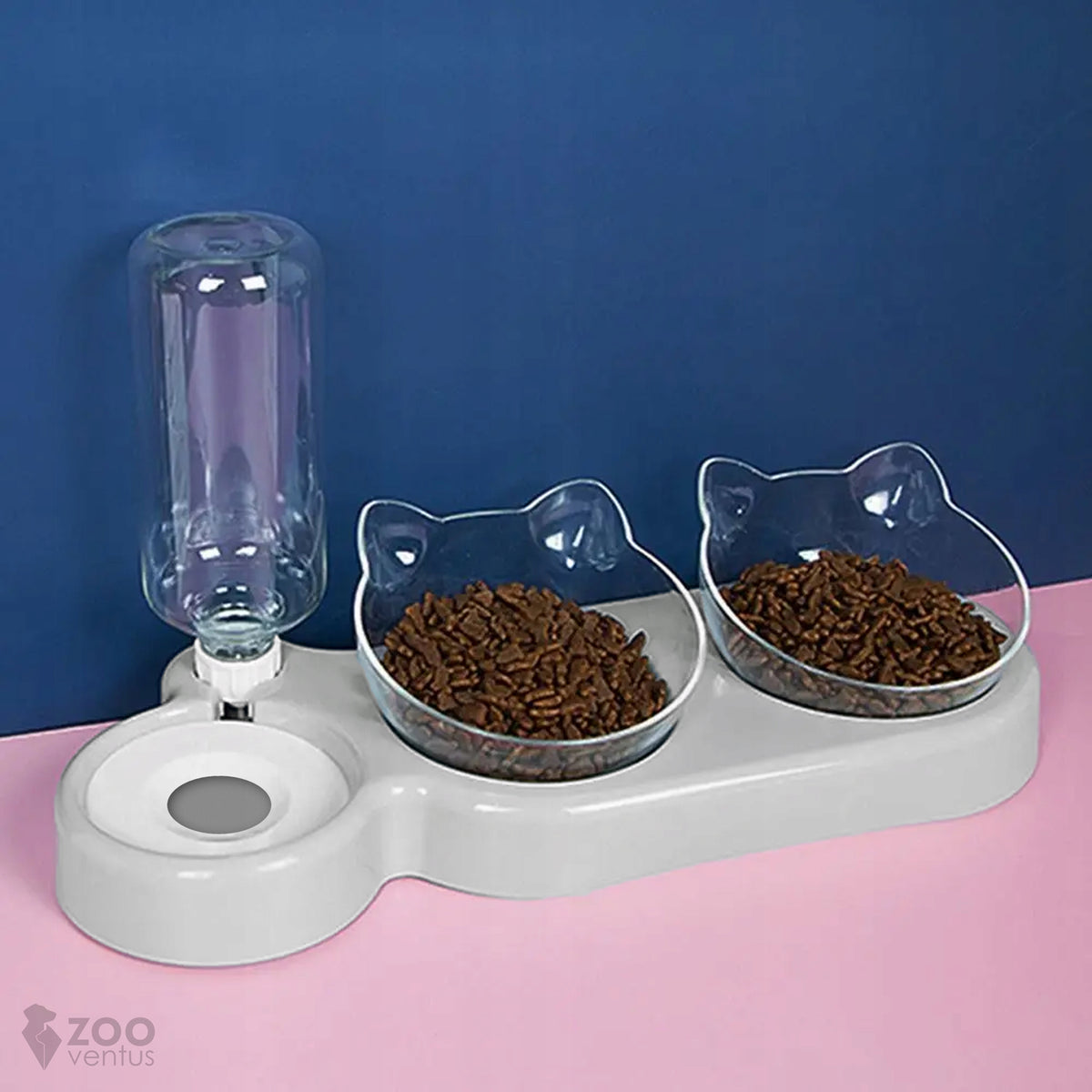 DOUBLE BOWL with Automatic Water Dispenser Water Bottle Cat Drinker DOG EAN (GTIN) 5904708511521