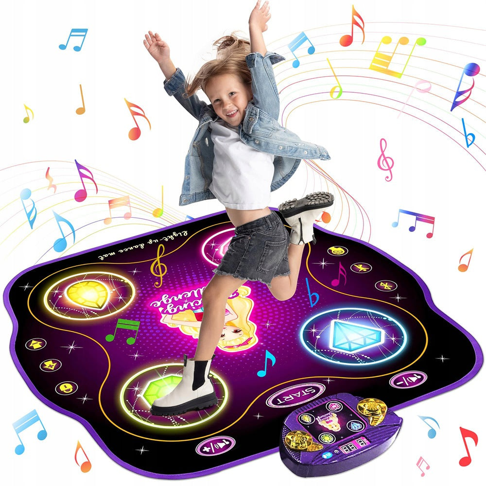 DOUBLE DANCE MAT MUSIC INTERACTIVE FOR KIDS LARGE LED 9 GAMES Brand no brand