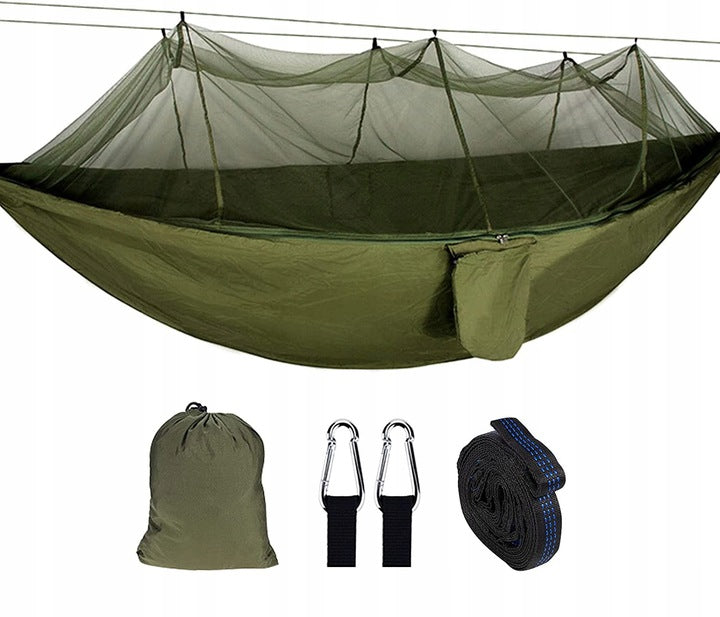 DOUBLE HAMMOCK WITH MOSQUITO NET 260x140cm TO 200KG
