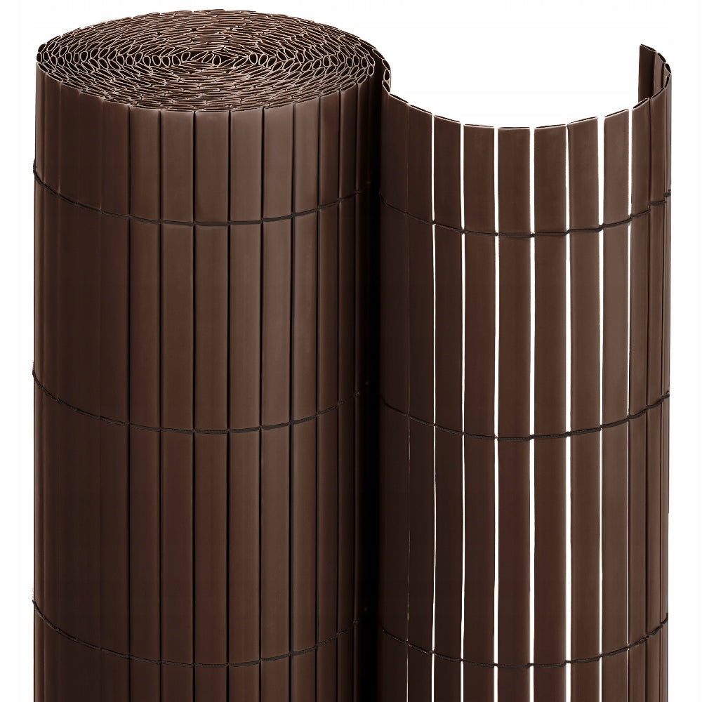DOUBLE-SIDED BALCONY MAT BALCONY COVER TERRACE BROWN PVC 160x400 cm Kind cover, mat
