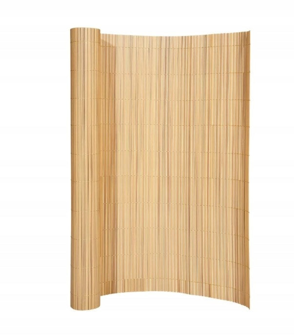 DOUBLE-SIDED BAMBOO MAT PVC PLASTIC BALCONY FENCE 1x3m Packaging status original