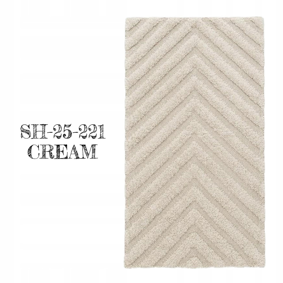 DOUBLE-SIDED BATHROOM RUG 50x80 COTTON ABSORBENT ELEGANT MIX OF DESIGNS Manufacturer code bawełna 50x80 cm