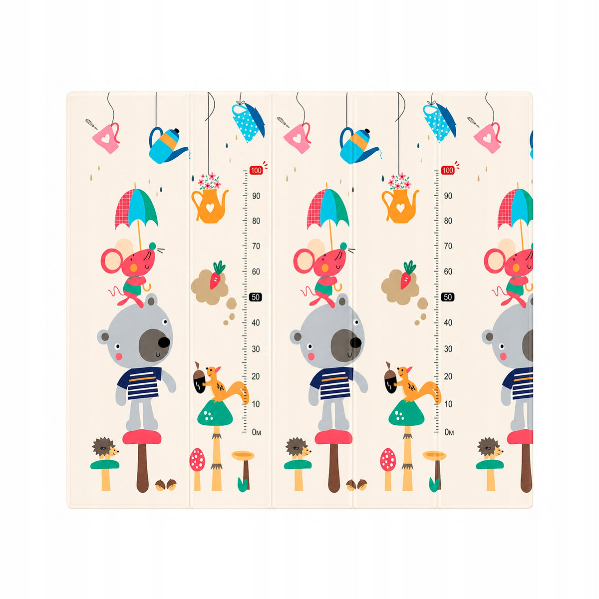 DOUBLE SIDED FOLDING FOAM EDUCATIONAL MAT FOR BABIES 200x180CM Packaging status original