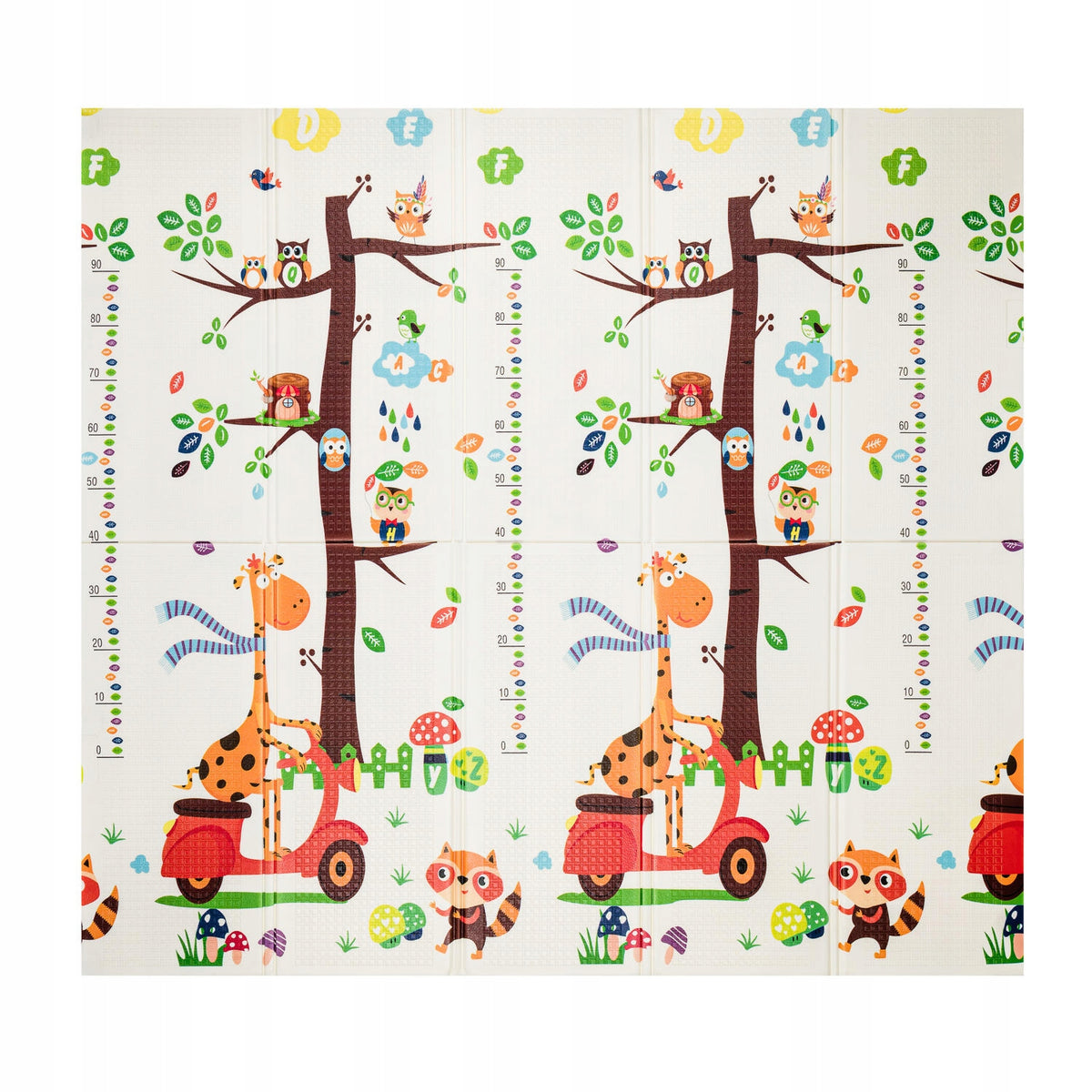 DOUBLE SIDED FOLDING FOAM EDUCATIONAL MAT FOR CHILDREN GIRAFFE 180×200 XPE Packaging status original