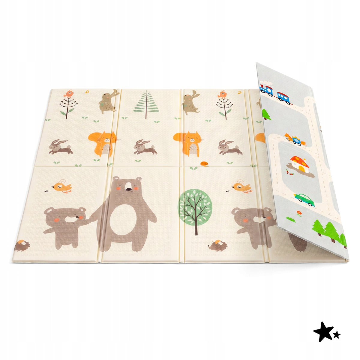 DOUBLE-SIDED FOLDING FOAM MAT 150 × 180 CM XPE FOR CHILDREN Manufacturer code 114922