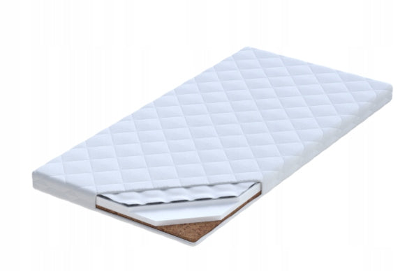 DOUBLE-SIDED Foam mattress COCONUT BUCKWHEAT 60x120 9cm H2 H3 ANTI-ALLERGIC