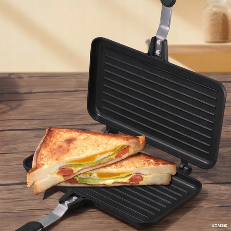 DOUBLE SIDED SANDWICH PAN TOASTER PANCAKE PAN Packaging status original