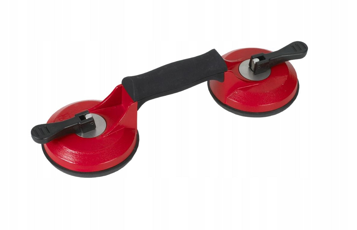 DOUBLE SUCTION CUP FOR SMOOTH SURFACES LIFTING CAPACITY UP TO 80KG 66900 RUBI