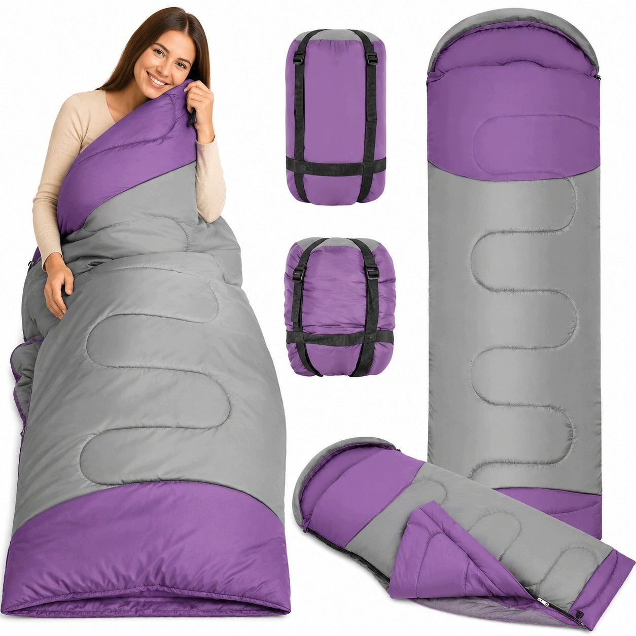 DOWN SLEEPING BAG WARM LIGHT SMALL SUMMER MUMMY DUVET LARGE COLOR