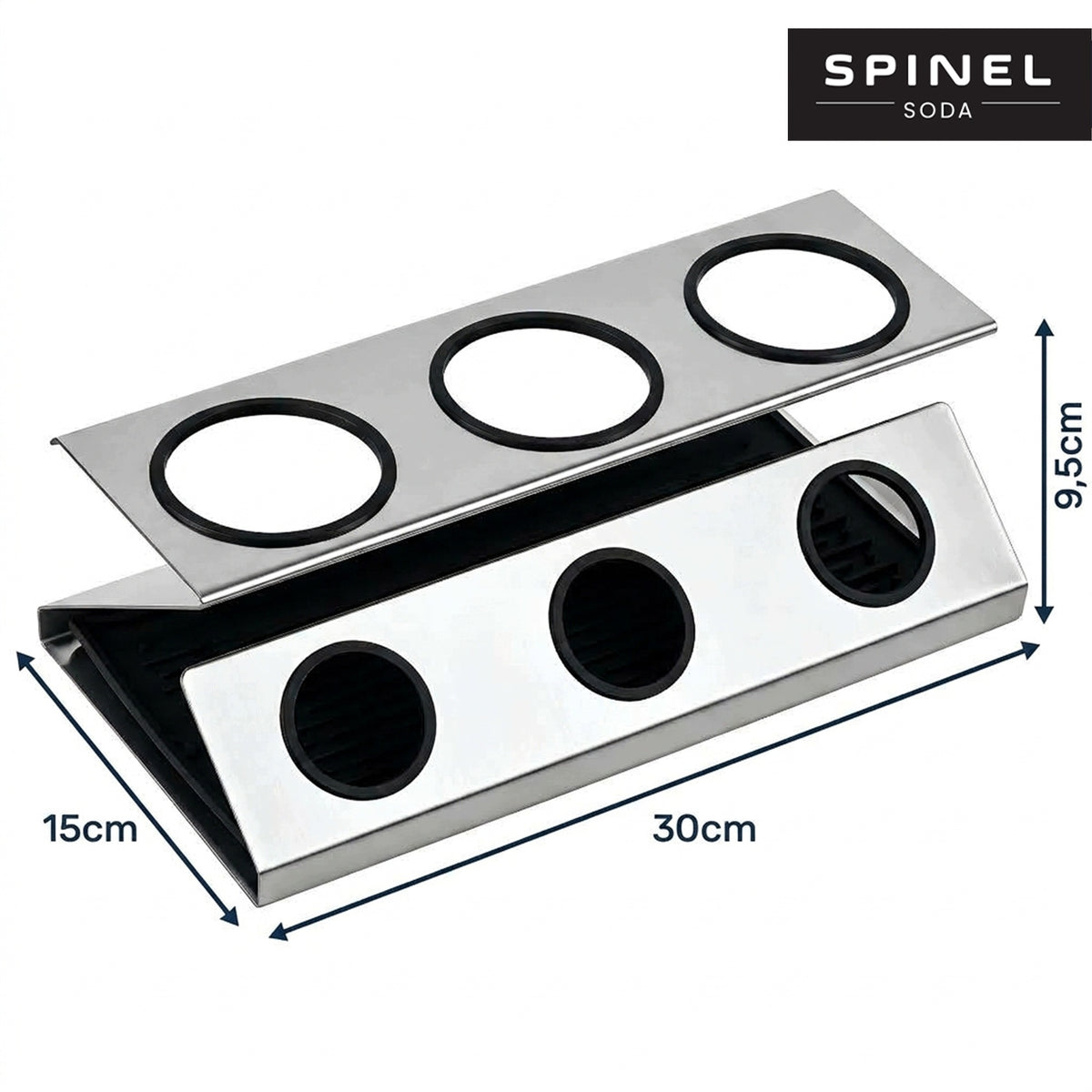 DRAINER FOR BOTTLES AND CAPS FOR STREAM CRYSTAL SATURATOR SPINEL SODA Packaging status original