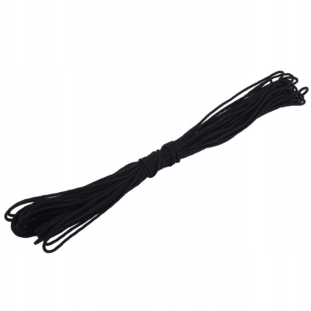 DRAWSTRING CORD PARACORD ONE CORE SURVIVAL BLACK 2 mm 15 m 50 kg Packaging status original