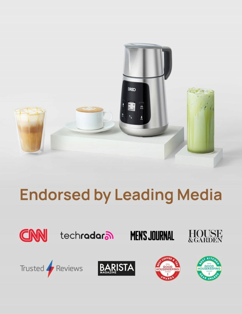 DREO Milk frother 800 ml Latte Art 30+ LCD All-in-1 Programs, Brand no brand