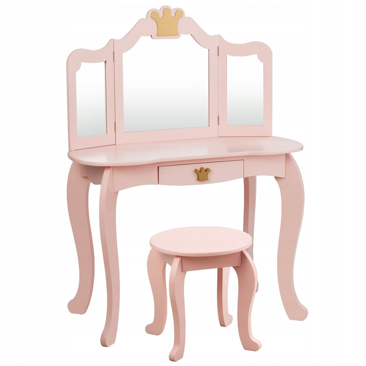 DRESSING TABLE CHILDREN'S DESK WITH MIRROR AND STOOL EAN (GTIN) 0617748478734
