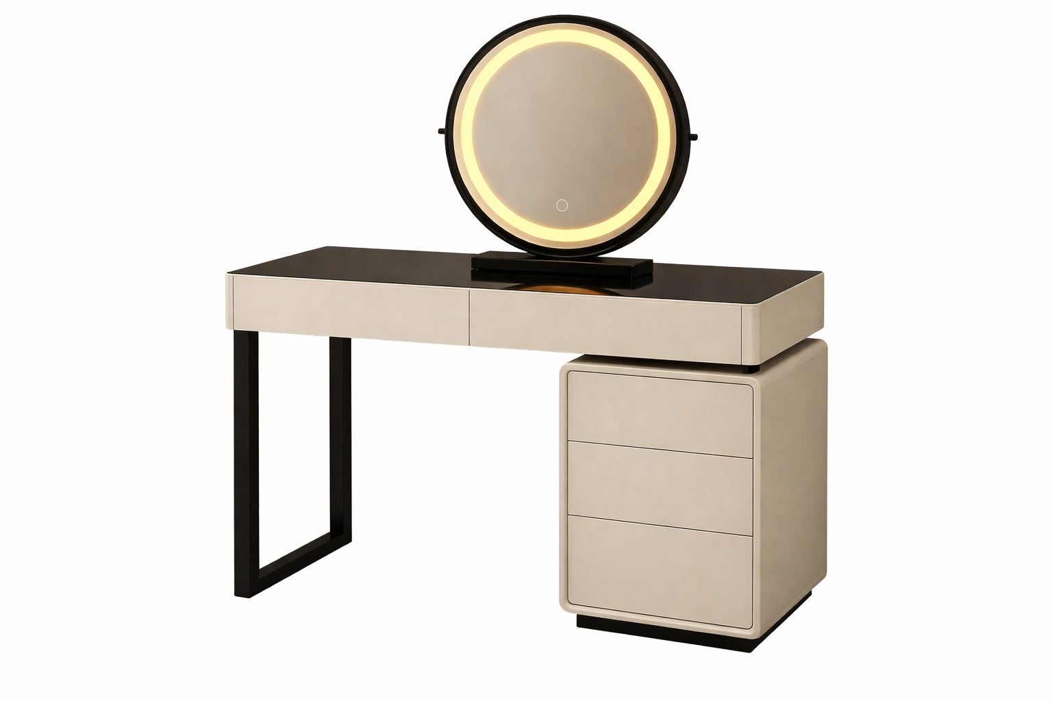 DRESSING TABLE COSMETIC LED Mirror Lighting Pouf White Black Makeup Home Manufacturer code 325-PcSelekt