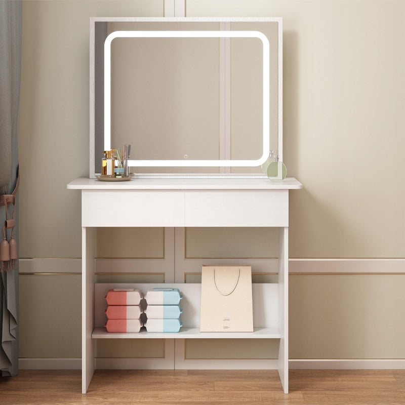 DRESSING TABLE COSMETIC MAKEUP WITH MIRROR LED MODERN GLAMOUR 90CM Manufacturer code TOALETKA KOSMETYCZNA MAKIJAŻU 90 CM