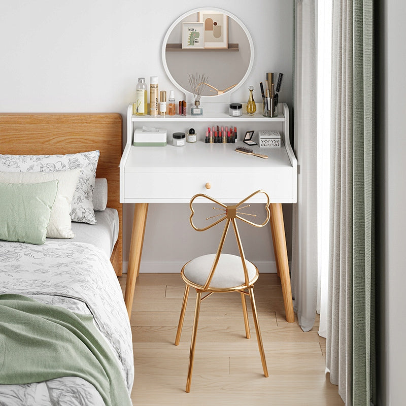 DRESSING TABLE COSMETIC MAKEUP WITH MIRROR WHITE SCANDINAVIAN LOFT MODERN Furniture depth 40 cm