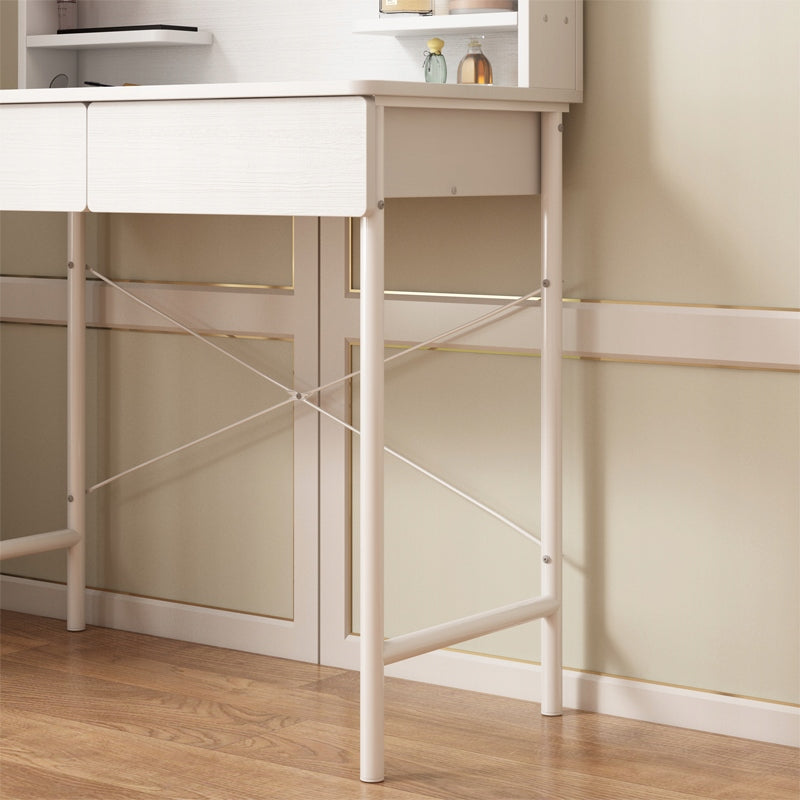 DRESSING TABLE COSMETIC WHITE BEDROOM WITH MIRROR DRAWERS MODERN Furniture color white