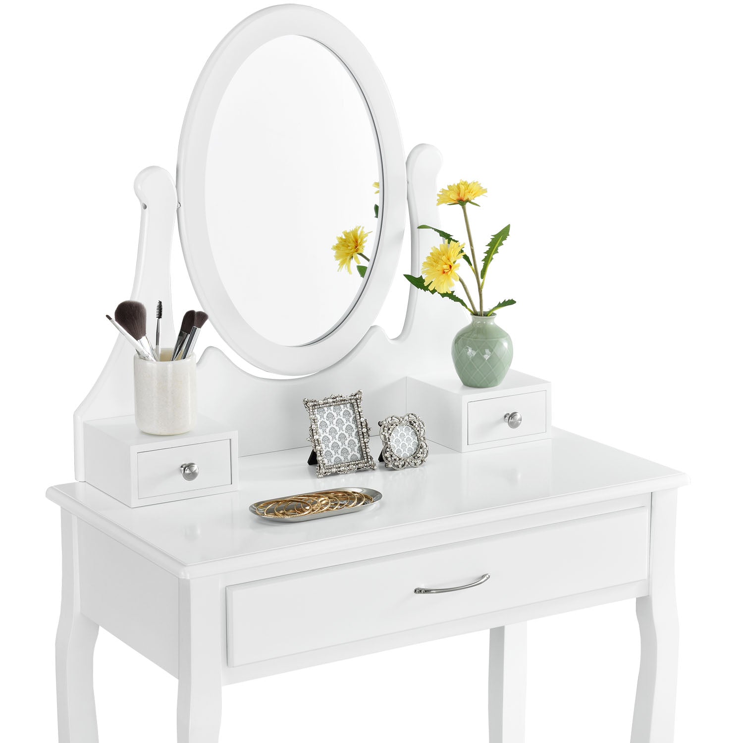 DRESSING TABLE COSMETIC WHITE WITH MIRROR + STOOL EAN (GTIN) 5907745911156