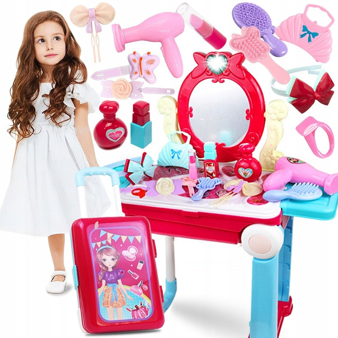 DRESSING TABLE FOR CHILDREN GIRLS ACCESSORIES LIGHT SOUND JEWELRY TABLE