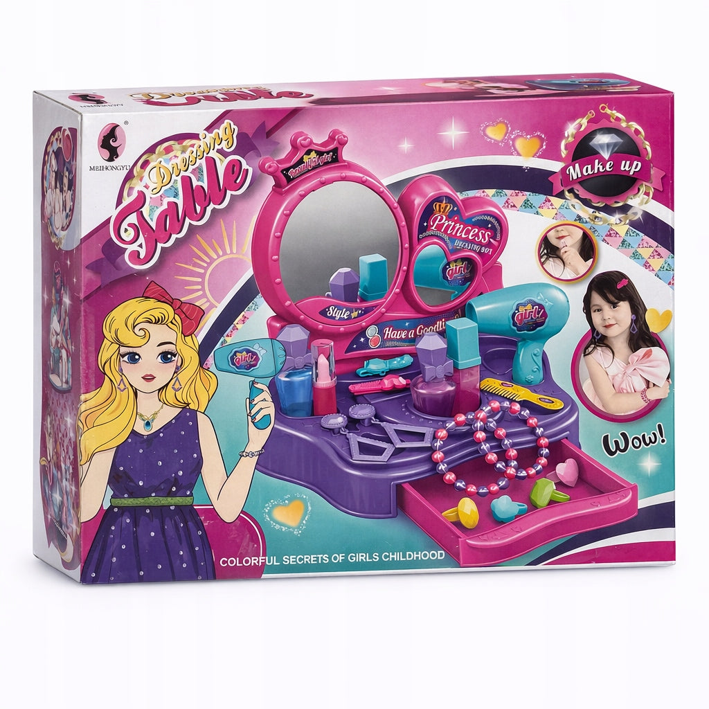 DRESSING TABLE FOR GIRLS BEAUTY SET MAKEUP JEWELRY 18EL AKCESORIA Packaging status original