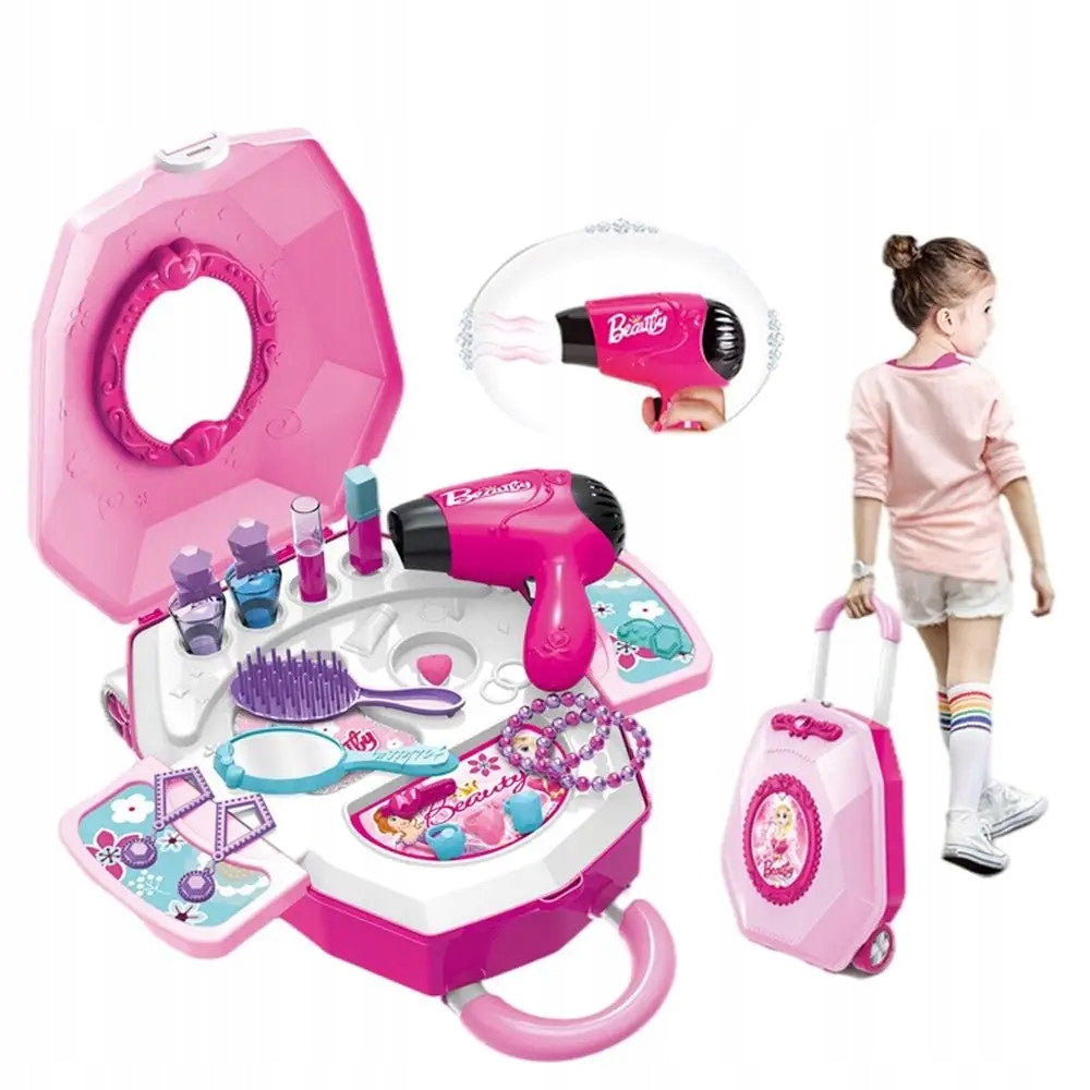 DRESSING TABLE FOR GIRLS cosmetic bag on wheels SUITCASE dryer cosmetics Brand Doris