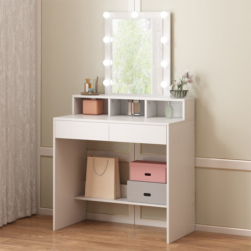 DRESSING TABLE FOR MAKEUP COSMETIC MAKEUP WITH MIRROR LED MODERN LOFT 80 CM EAN (GTIN) 5904890445512