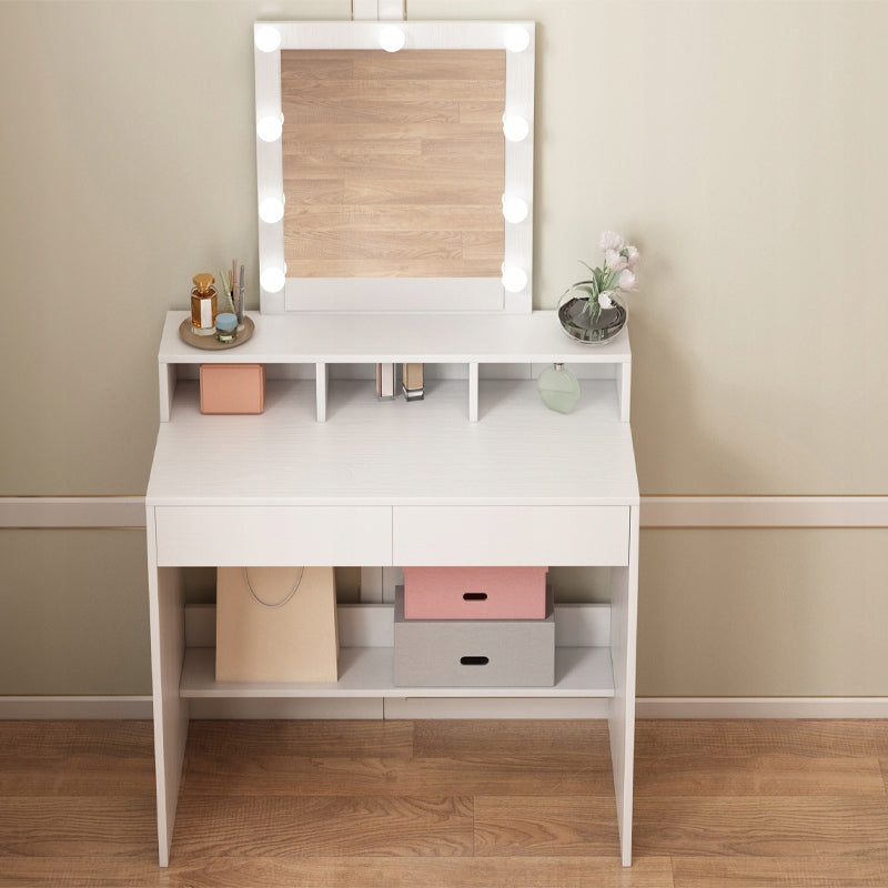 DRESSING TABLE FOR MAKEUP COSMETIC MAKEUP WITH MIRROR LED MODERN LOFT 80 CM Furniture depth 40 cm