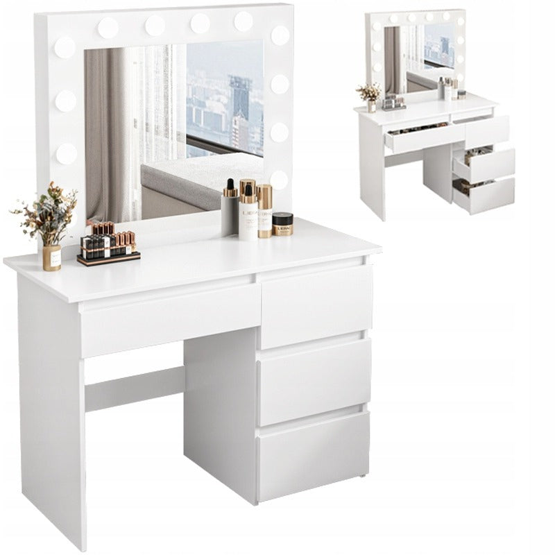 DRESSING TABLE FOR MAKEUP COSMETIC MAKEUP WITH MIRROR LED MODERN LOFT 90 CM