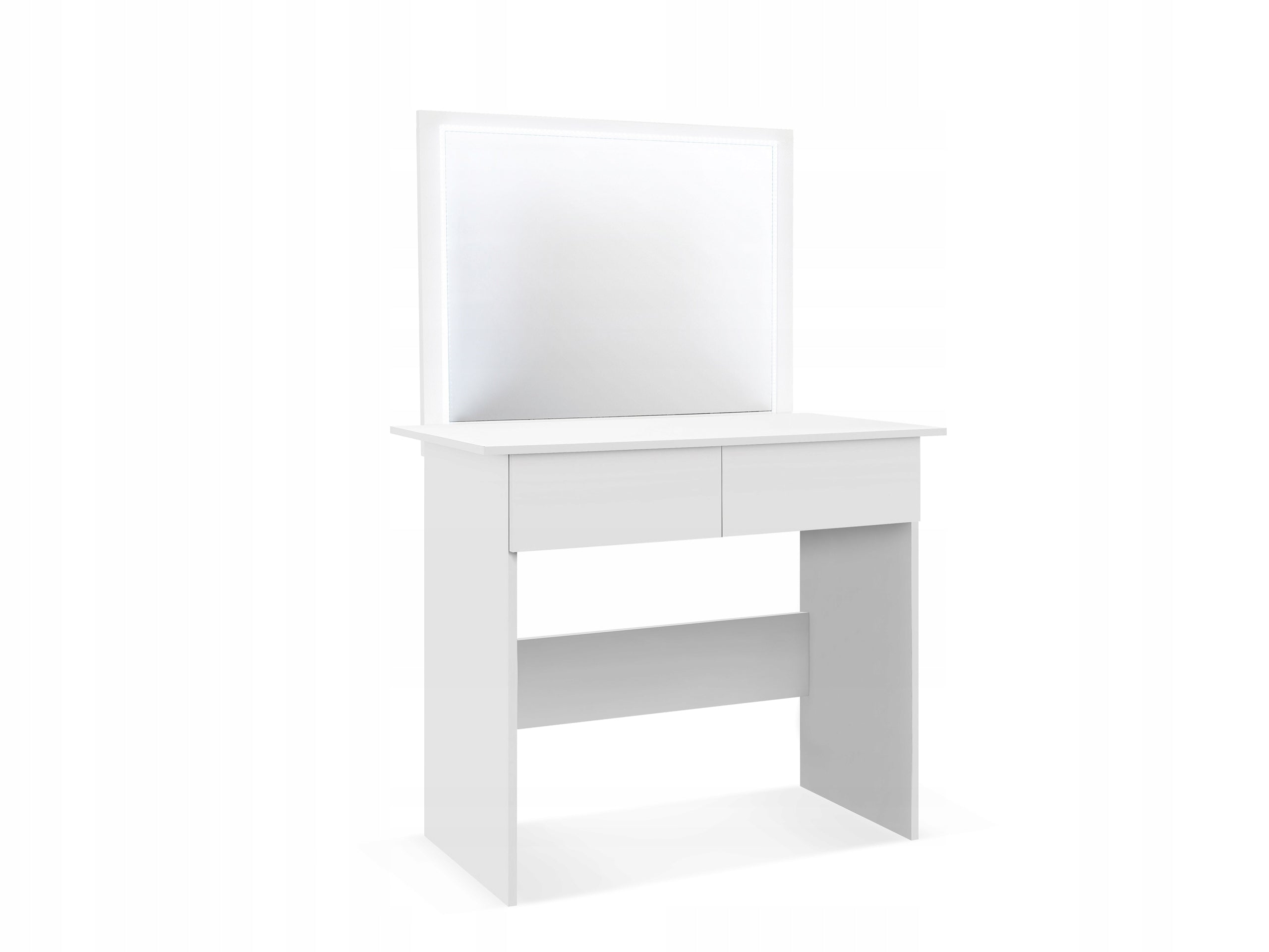 DRESSING TABLE III + MIRROR LED WHITE makeup drawers make-up MANUFACTURER Furniture width 94 cm