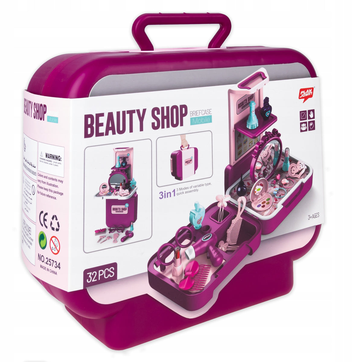 DRESSING TABLE LARGE SET FOR MAKEUP AND COMBING DRYER SUITCASE MAKE UP 32 EL. EAN (GTIN) 5903772583373