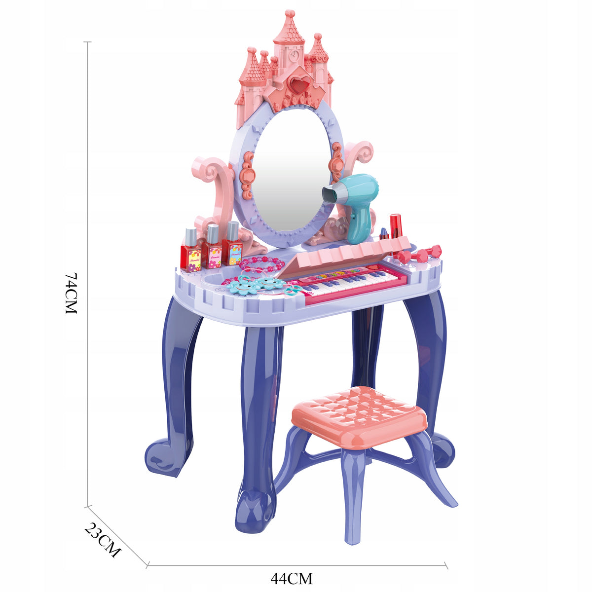 DRESSING TABLE WITH PIANO AND ACCESSORIES FOR GIRLS LIGHT SOUND MATADI Manufacturer code TB2323070989