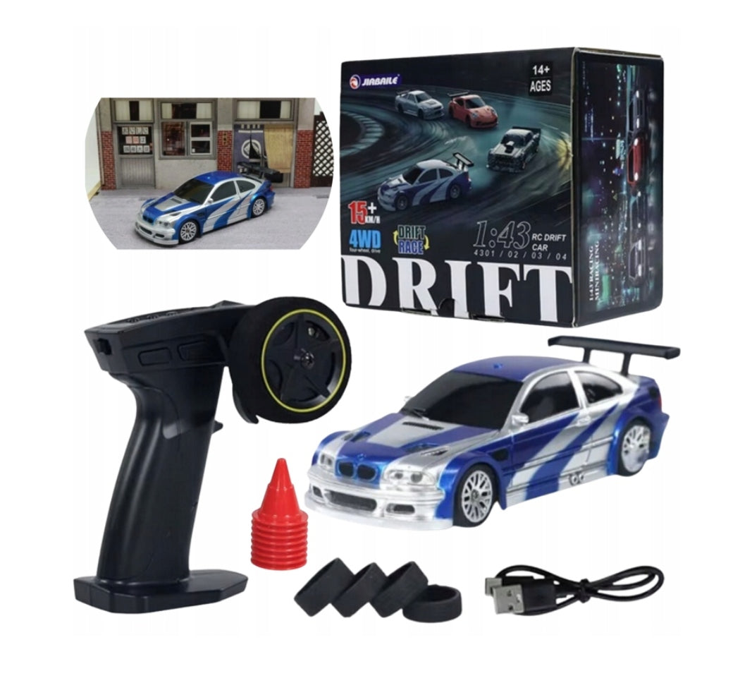 DRIFT CAR FOR REMOTE CONTROL BMW M3 E46 REMOTE CONTROLLED DRIFT1:43 FOR CHILD