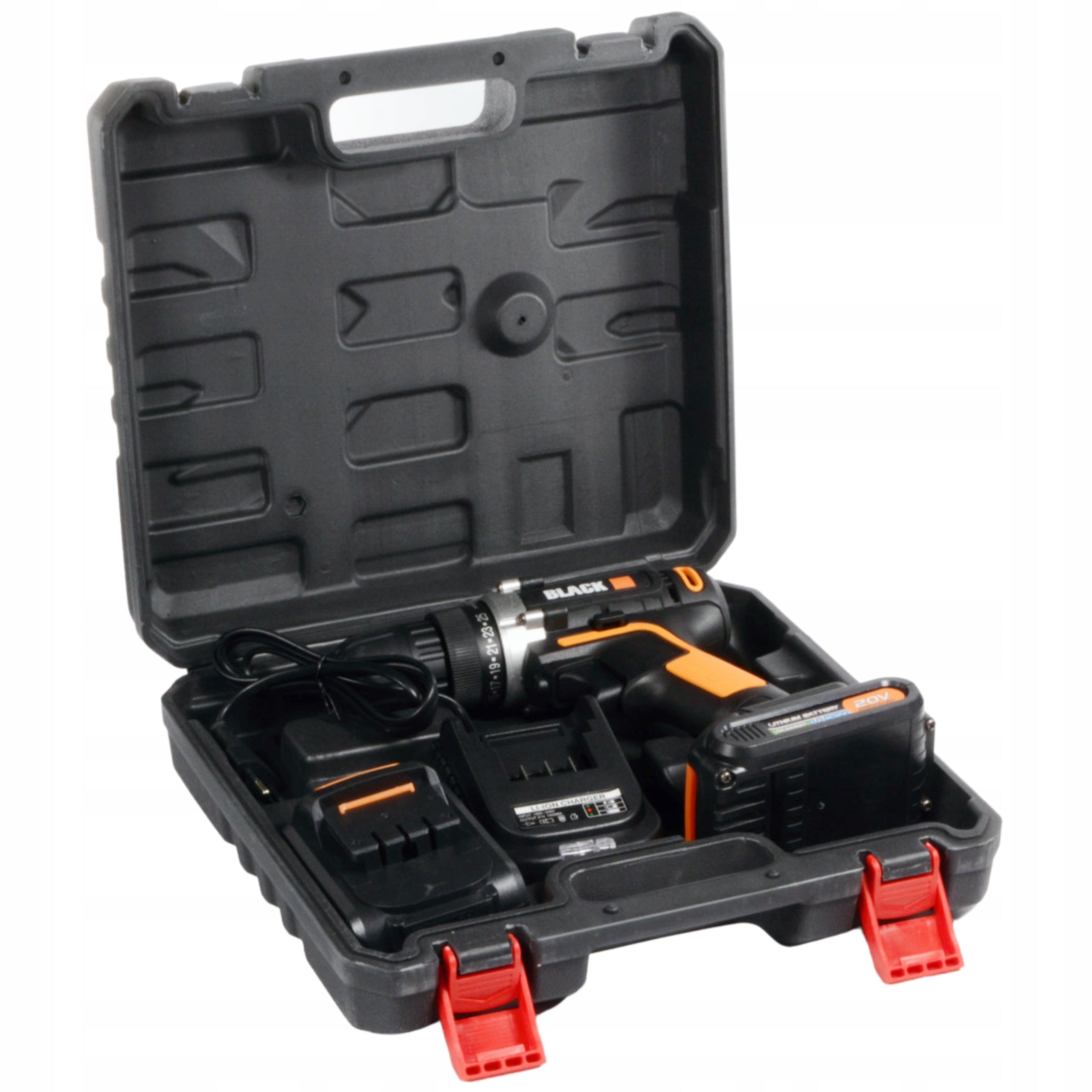 DRILL AKU LI-ION 20V BLACK Brand Black
