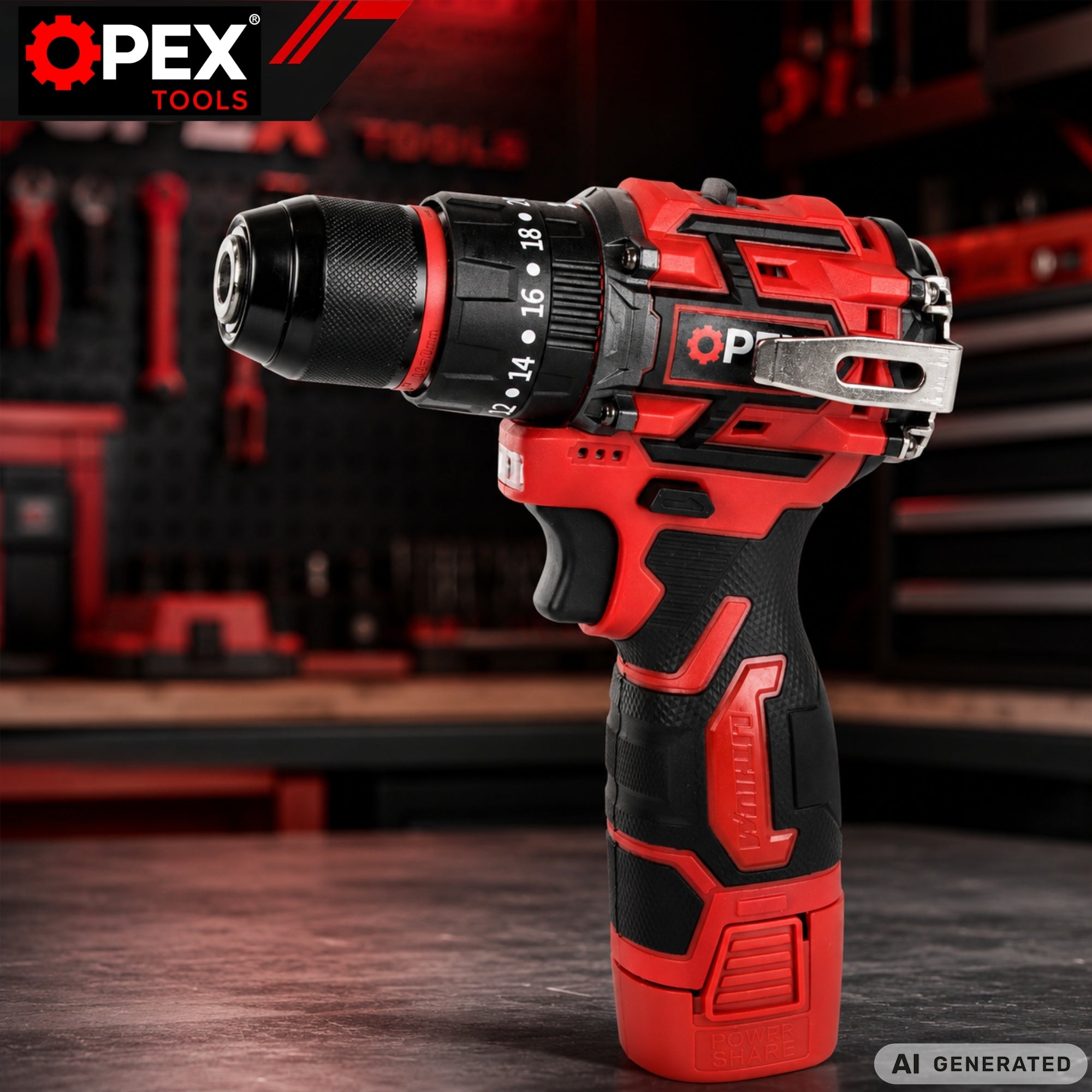 DRILL CORDLESS BRUSHLESS IMPACT DRIVER STRONG 2xAKU SUITCASE Packaging status original