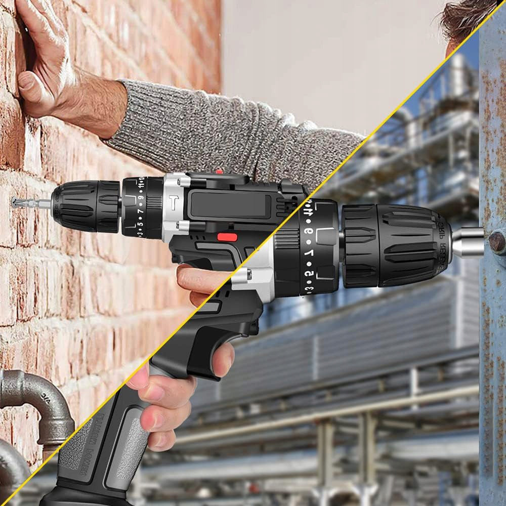 DRILL CORDLESS IMPACT DRIVER 21V METAL DRILL AKU1.3mAh Packaging status original