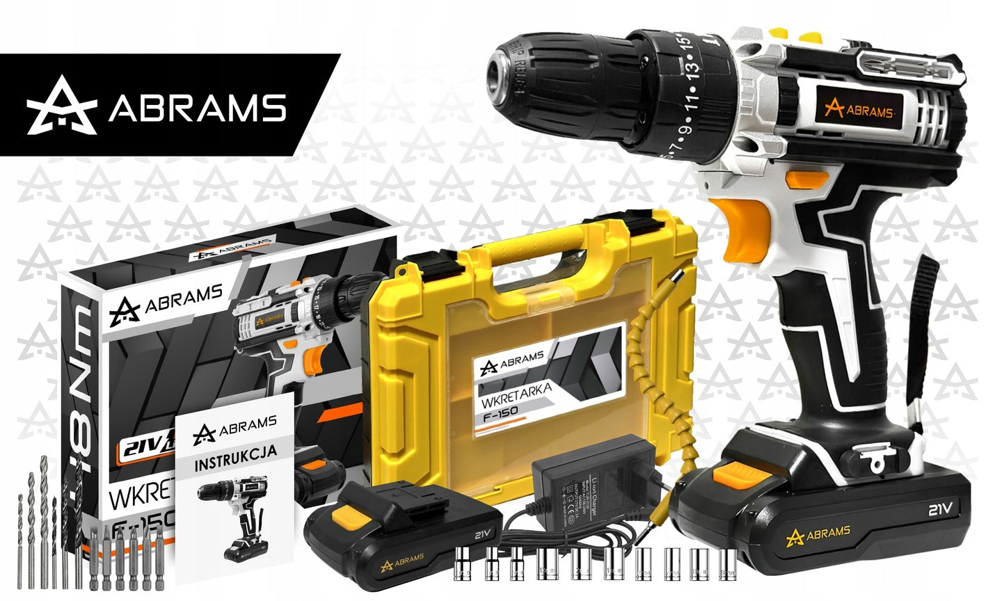 DRILL CORDLESS IMPACT DRIVER SCREWDRIVER AKU SET SUITCASE STRONG Manufacturer code WIERTARKO WKRĘTARKA AKUMULATOROWA