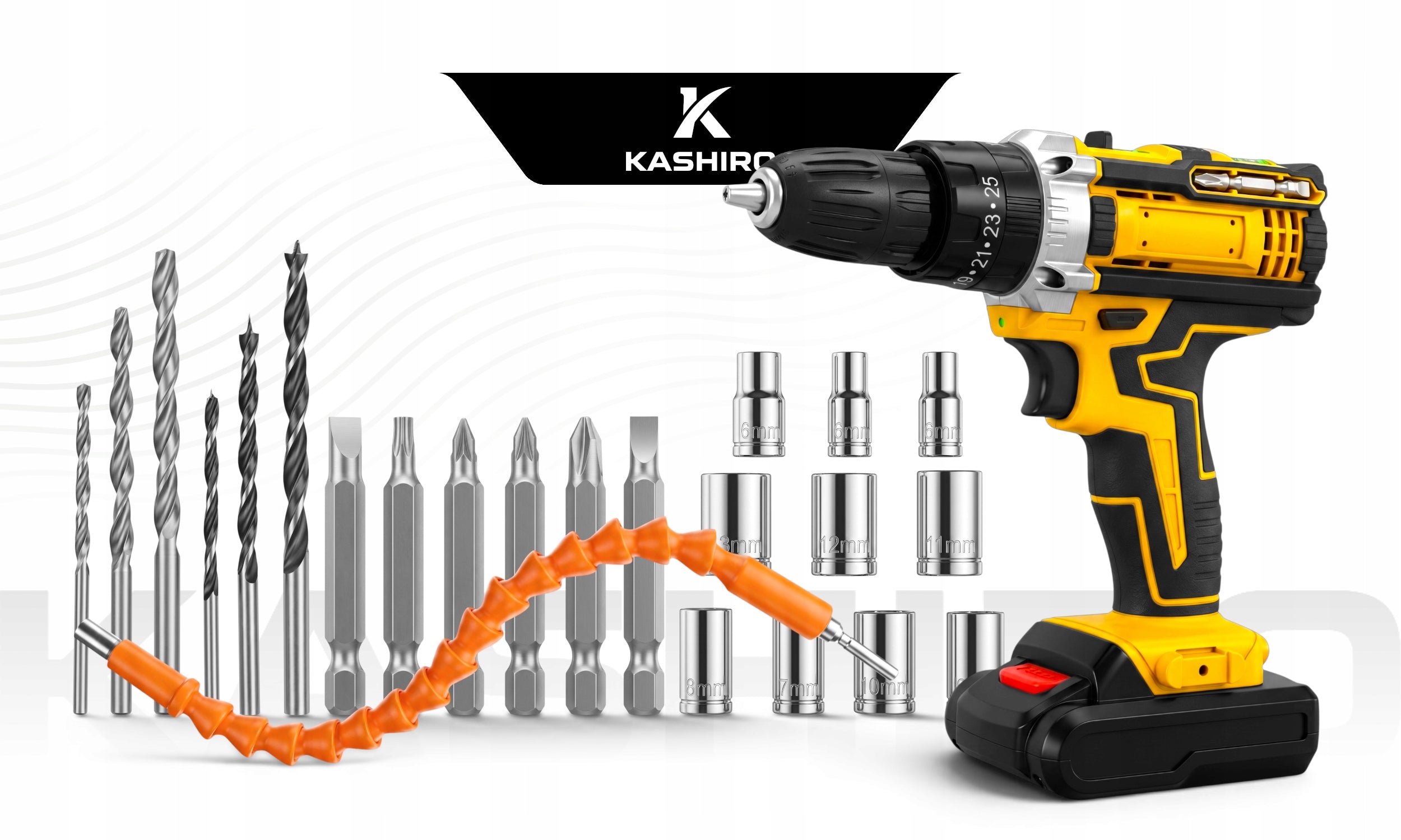 DRILL CORDLESS SCREWDRIVER 2X BATTERY 21V SET SUITCASE Packaging status original