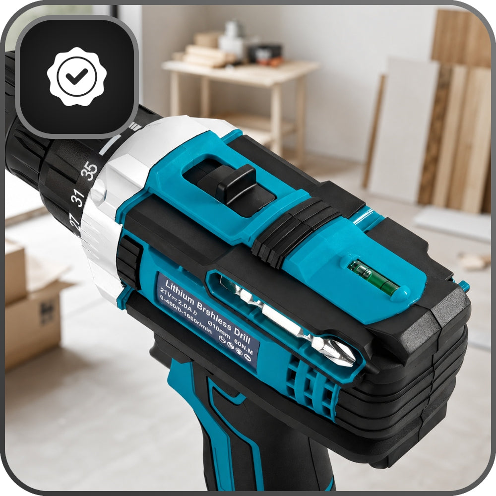 DRILL CORDLESS SCREWDRIVER 2xAKU SUITCASE BLUE SET 20V Manufacturer code WIERTARKO WKRĘTARKA AKUMULATOROWA 2xAKU