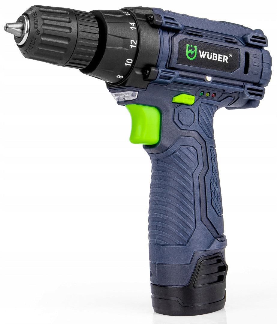 DRILL CORDLESS SCREWDRIVER LARGE SET 2X BATTERY + SUITCASE EAN (GTIN) 0671339209701