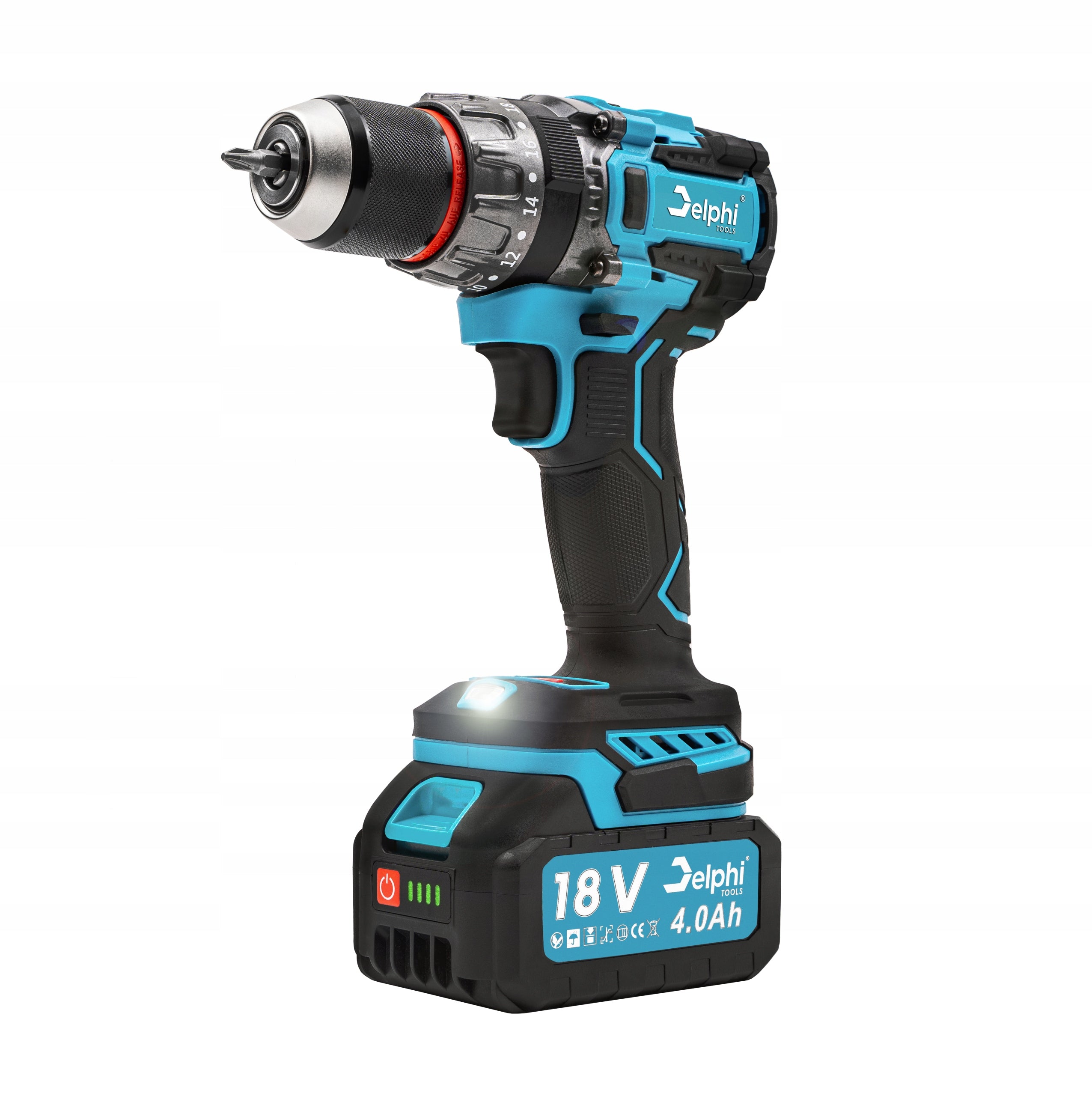 DRILL CORDLESS SCREWDRIVER PROFESSIONAL AKU 4 Ah 18V IMPACT STRONG Manufacturer code WKRĘTARKA UDAROWA AKUMULATOROWA UDAR WALIZKA