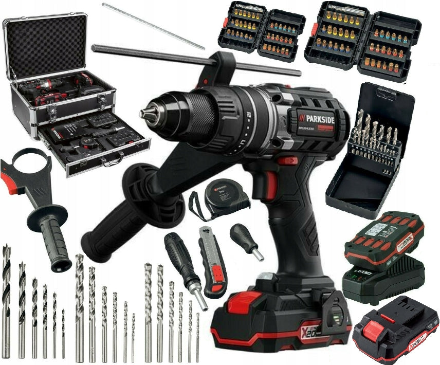 DRILL/DRIVER PARKSIDE 20V SET 2X BATTERY 2AH + CHARGER Manufacturer code PSBSAP20-Li A1