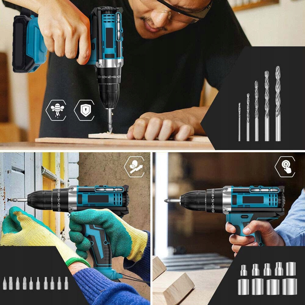 DRILL DRIVER WITH IMPACT CORDLESS IMPACT DRIVER 1200mAh SET Packaging status original