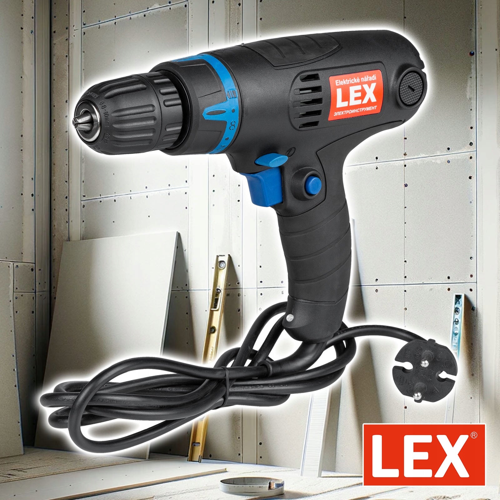 DRILL ELECTRIC SCREWDRIVER LED 17 GEARS STRONG RELIABLE Manufacturer code ED 208