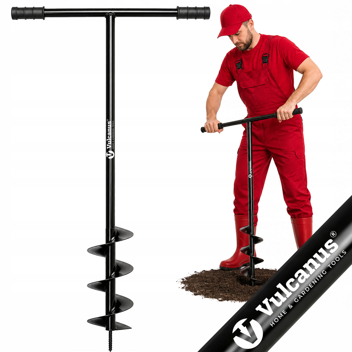DRILL FOR GROUND 110mm DIMPLE for planting Trees Tuj Tujek Polish