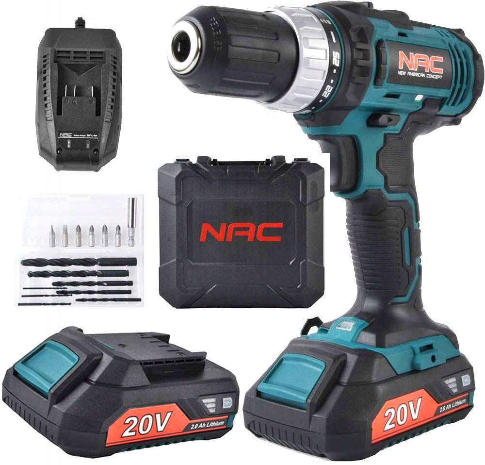 DRILL - SCREWDRIVER NAC CDB2-LI-20V 2 x 2Ah