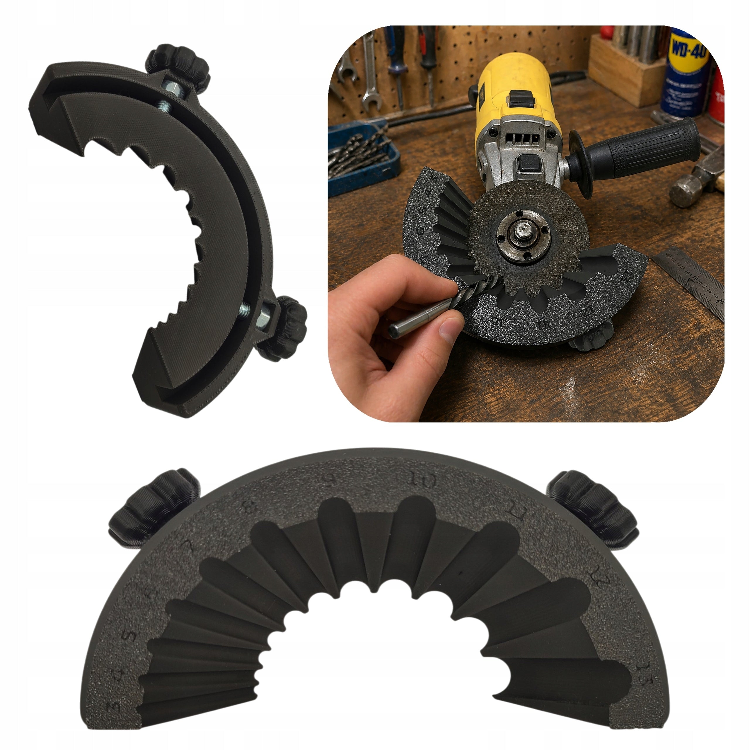 DRILL SHARPENER 3-13MM FOR GRINDER TOOL ADAPTER FOR COVERS 125