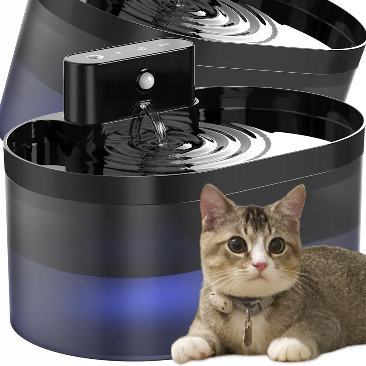 DRINKER FOUNTAIN AUTOMATIC FOR CAT DOG ANIMALS DRINKER BOWL 3 MODES