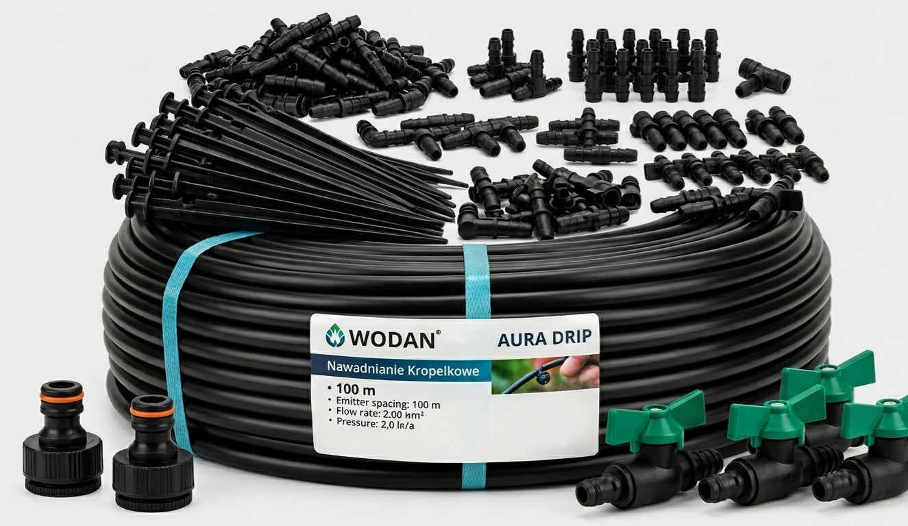 DRIP LINE 100 m 90 EL. DRIP IRRIGATION SET SYTEM HOSE PIPE